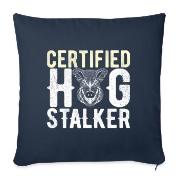 Hunters Wild Boar Hunting - Sofa pillowcase 17,3'' x 17,3'' (45 x 45 cm) - navy - Front