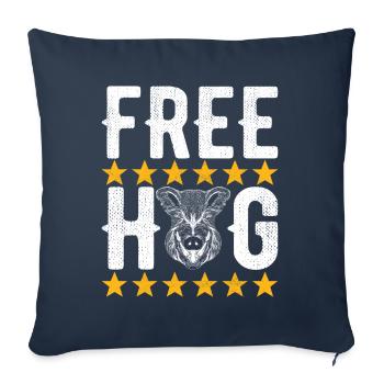 Hunters Wild Boar Hunting - Sofa pillowcase 17,3'' x 17,3'' (45 x 45 cm) - navy - Front