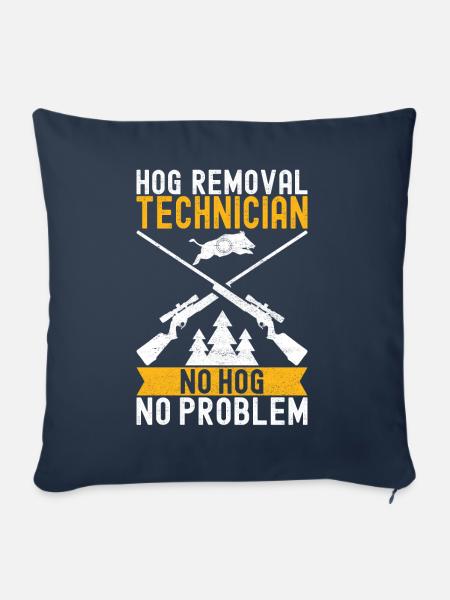 Jäger Wildschwein Jagen - Sofakissenbezug 45 x 45 cm - Navy