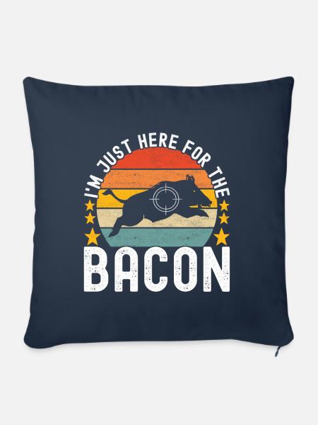 Jäger Wildschwein Jagen - Sofakissenbezug 45 x 45 cm - Navy