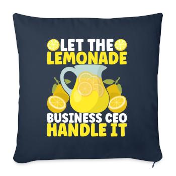 Lemonade Lemonade stand - Sofa pillowcase 17,3'' x 17,3'' (45 x 45 cm) - navy - Front