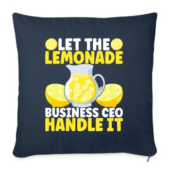 Lemonade Lemonade stand - Sofa pillowcase 17,3'' x 17,3'' (45 x 45 cm) - navy - Front