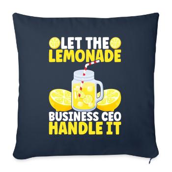 Lemonade Lemonade stand - Sofa pillowcase 17,3'' x 17,3'' (45 x 45 cm) - navy - Front
