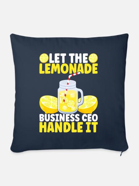 Limonade Limonadenstand - Sofakissenbezug 45 x 45 cm - Navy