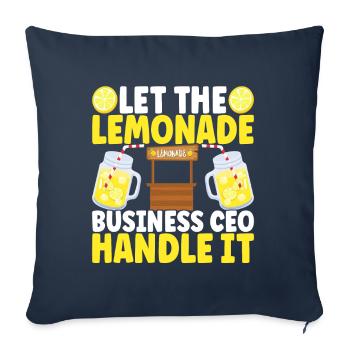 Lemonade Lemonade stand - Sofa pillowcase 17,3'' x 17,3'' (45 x 45 cm) - navy - Front