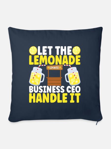 Limonade Limonadenstand - Sofakissenbezug 45 x 45 cm - Navy