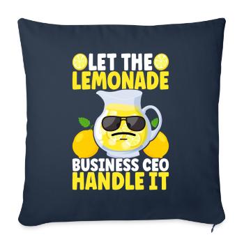 Lemonade Lemonade stand - Sofa pillowcase 17,3'' x 17,3'' (45 x 45 cm) - navy - Front