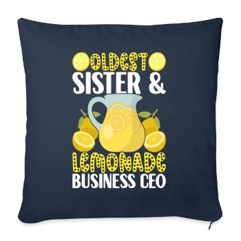 Lemonade Lemonade stand - Sofa pillowcase 17,3'' x 17,3'' (45 x 45 cm) - navy - Front