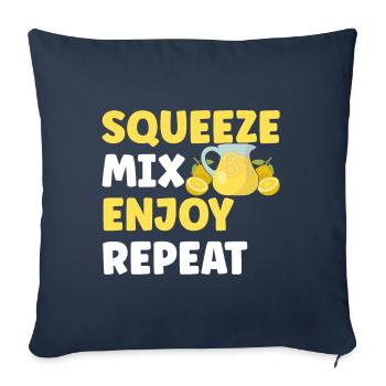 Lemonade Lemonade stand - Sofa pillowcase 17,3'' x 17,3'' (45 x 45 cm) - navy - Front