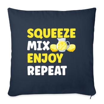 Lemonade Lemonade stand - Sofa pillowcase 17,3'' x 17,3'' (45 x 45 cm) - navy - Front