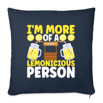 Lemonade Lemonade stand - Sofa pillowcase 17,3'' x 17,3'' (45 x 45 cm) - navy - Front