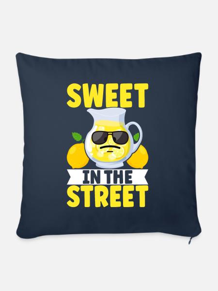 Limonade Limonadenstand - Sofakissenbezug 45 x 45 cm - Navy