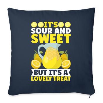 Lemonade Lemonade stand - Sofa pillowcase 17,3'' x 17,3'' (45 x 45 cm) - navy - Front