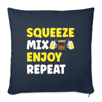 Lemonade Lemonade stand - Sofa pillowcase 17,3'' x 17,3'' (45 x 45 cm) - navy - Front