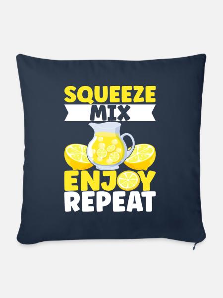Limonade Limonadenstand - Sofakissenbezug 45 x 45 cm - Navy