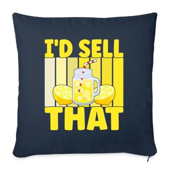 Lemonade Lemonade stand - Sofa pillowcase 17,3'' x 17,3'' (45 x 45 cm) - navy - Front