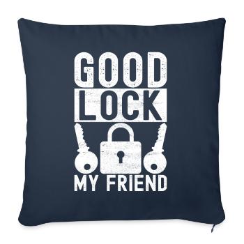 Schlüsseldienst Locksmith Dietrich - Sofa pillowcase 17,3'' x 17,3'' (45 x 45 cm) - navy - Front