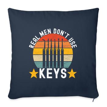 Schlüsseldienst Locksmith Dietrich - Sofa pillowcase 17,3'' x 17,3'' (45 x 45 cm) - navy - Front