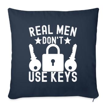 Schlüsseldienst Locksmith Dietrich - Sofa pillowcase 17,3'' x 17,3'' (45 x 45 cm) - navy - Front