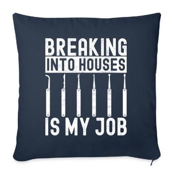 Schlüsseldienst Locksmith Dietrich - Sofa pillowcase 17,3'' x 17,3'' (45 x 45 cm) - navy - Front
