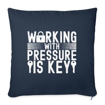 Schlüsseldienst Locksmith Dietrich - Sofa pillowcase 17,3'' x 17,3'' (45 x 45 cm) - navy - Front