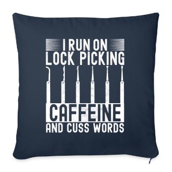 Schlüsseldienst Locksmith Dietrich - Sofa pillowcase 17,3'' x 17,3'' (45 x 45 cm) - navy - Front