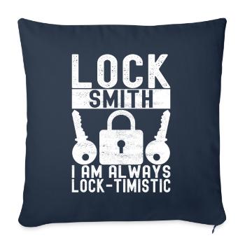 Schlüsseldienst Locksmith Dietrich - Sofa pillowcase 17,3'' x 17,3'' (45 x 45 cm) - navy - Front
