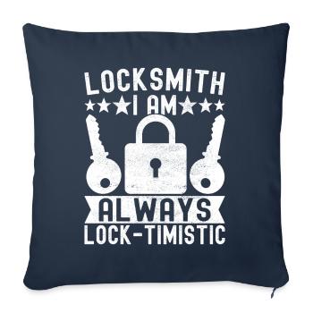 Schlüsseldienst Locksmith Dietrich - Sofa pillowcase 17,3'' x 17,3'' (45 x 45 cm) - navy - Front