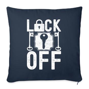 Schlüsseldienst Locksmith Dietrich - Sofa pillowcase 17,3'' x 17,3'' (45 x 45 cm) - navy - Front