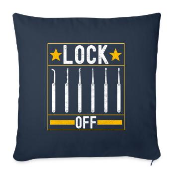 Schlüsseldienst Locksmith Dietrich - Sofa pillowcase 17,3'' x 17,3'' (45 x 45 cm) - navy - Front