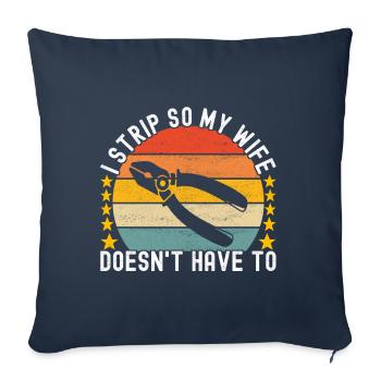 Electrician Electronics Technician - Sofa pillowcase 17,3'' x 17,3'' (45 x 45 cm) - navy - Front
