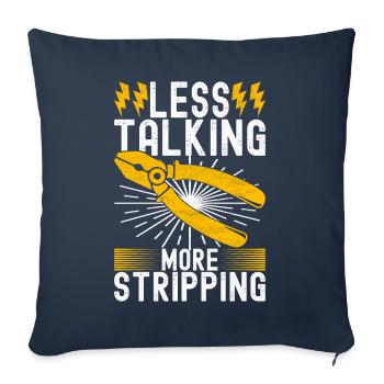 Electrician Electronics Technician - Sofa pillowcase 17,3'' x 17,3'' (45 x 45 cm) - navy - Front