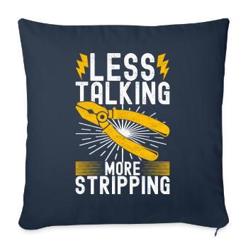 Electrician Electronics Technician - Sofa pillowcase 17,3'' x 17,3'' (45 x 45 cm) - navy - Front