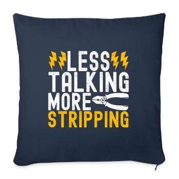 Electrician Electronics Technician - Sofa pillowcase 17,3'' x 17,3'' (45 x 45 cm) - navy - Front