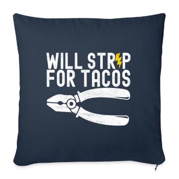 Electrician Electronics Technician - Sofa pillowcase 17,3'' x 17,3'' (45 x 45 cm) - navy - Front