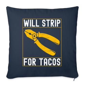Electrician Electronics Technician - Sofa pillowcase 17,3'' x 17,3'' (45 x 45 cm) - navy - Front