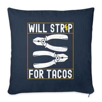 Electrician Electronics Technician - Sofa pillowcase 17,3'' x 17,3'' (45 x 45 cm) - navy - Front