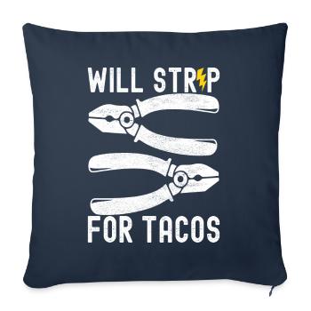 Electrician Electronics Technician - Sofa pillowcase 17,3'' x 17,3'' (45 x 45 cm) - navy - Front