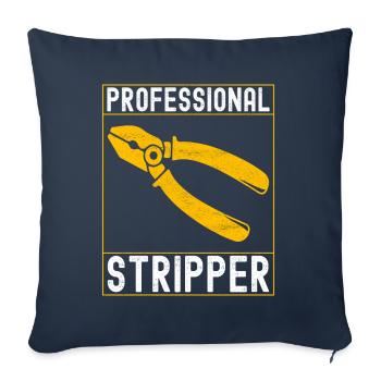 Electrician Electronics Technician - Sofa pillowcase 17,3'' x 17,3'' (45 x 45 cm) - navy - Front