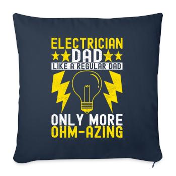 Electrician Electronics Technician - Sofa pillowcase 17,3'' x 17,3'' (45 x 45 cm) - navy - Front