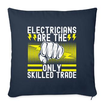 Electrician Electronics Technician - Sofa pillowcase 17,3'' x 17,3'' (45 x 45 cm) - navy - Front