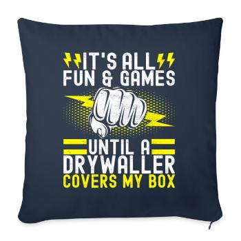 Electrician Electronics Technician - Sofa pillowcase 17,3'' x 17,3'' (45 x 45 cm) - navy - Front