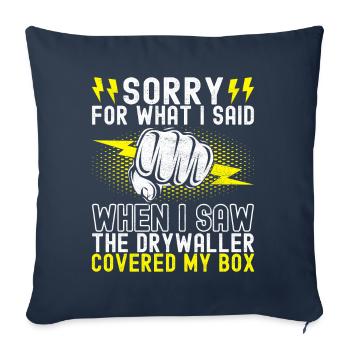 Electrician Electronics Technician - Sofa pillowcase 17,3'' x 17,3'' (45 x 45 cm) - navy - Front