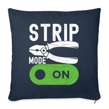 Electrician Electronics Technician - Sofa pillowcase 17,3'' x 17,3'' (45 x 45 cm) - navy - Front