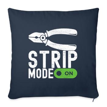 Electrician Electronics Technician - Sofa pillowcase 17,3'' x 17,3'' (45 x 45 cm) - navy - Front