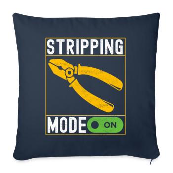 Electrician Electronics Technician - Sofa pillowcase 17,3'' x 17,3'' (45 x 45 cm) - navy - Front