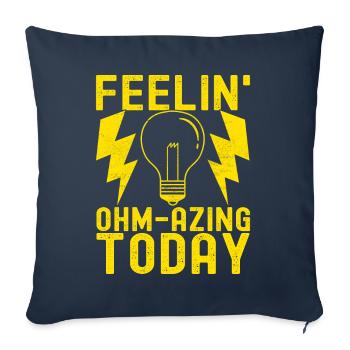 Electrician Electronics Technician - Sofa pillowcase 17,3'' x 17,3'' (45 x 45 cm) - navy - Front
