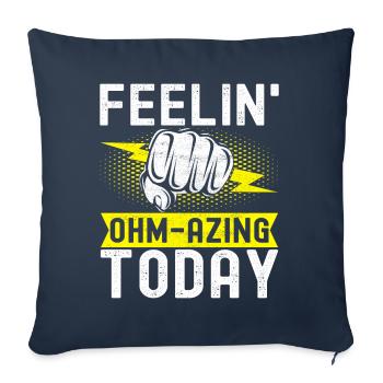 Electrician Electronics Technician - Sofa pillowcase 17,3'' x 17,3'' (45 x 45 cm) - navy - Front