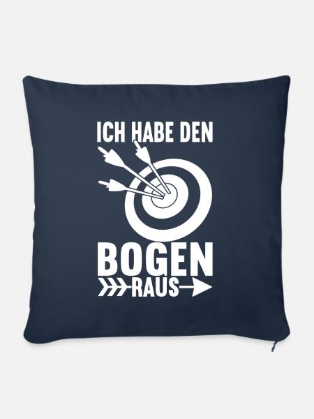 Bogenschießen Bogenschütze - Sofakissenbezug 45 x 45 cm - Navy