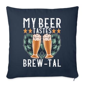 Beer Brewer Beer Brewing - Sofa pillowcase 17,3'' x 17,3'' (45 x 45 cm) - navy - Front